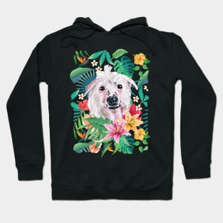 Tropical Chinese Crested Dog Hoodie